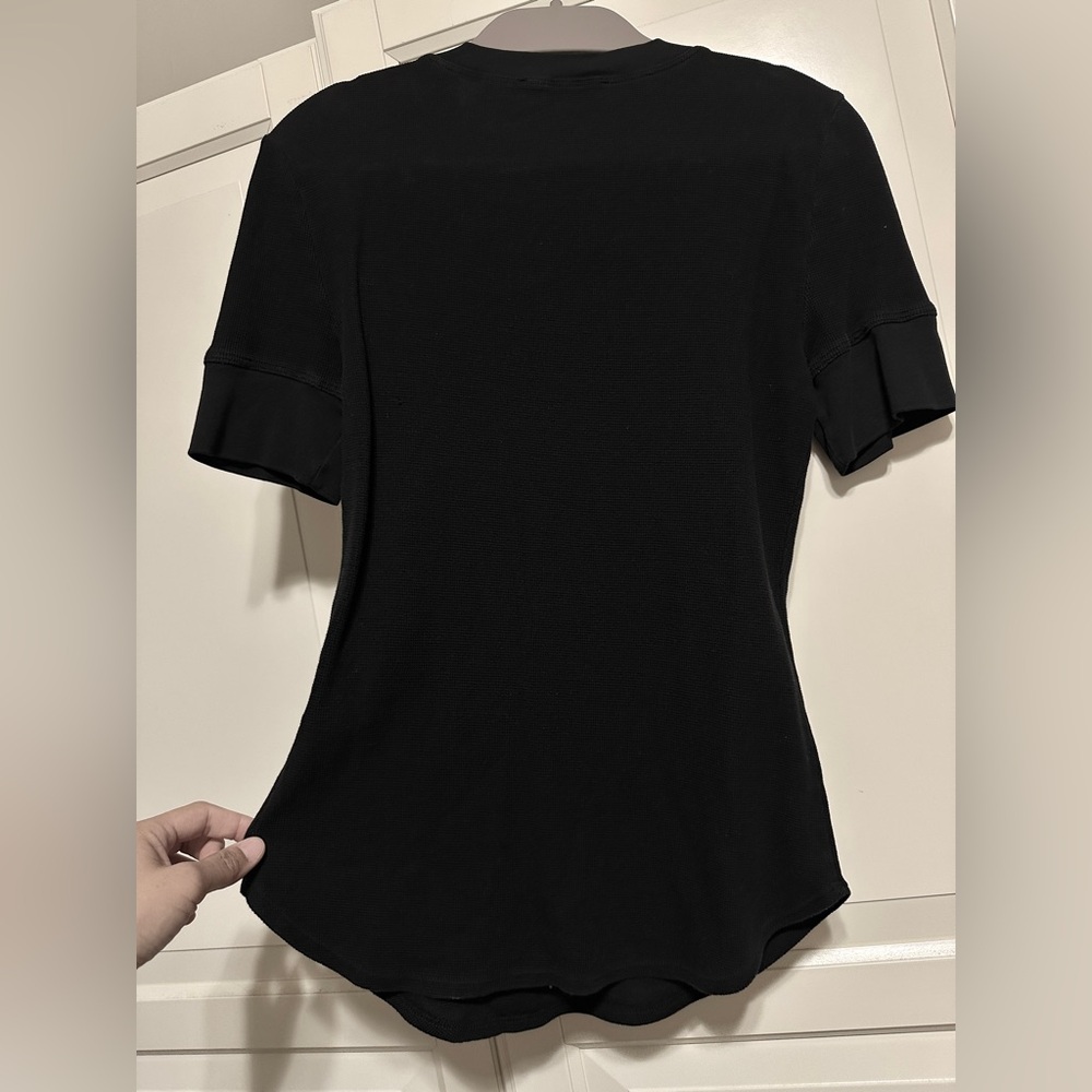 Frame Denim Black Ribbed Tee - Picture 6 of 8
